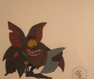 Mouse Detective's Fidge yet again. Matted or Raw. 5.5" x 6" cel size. $450.00