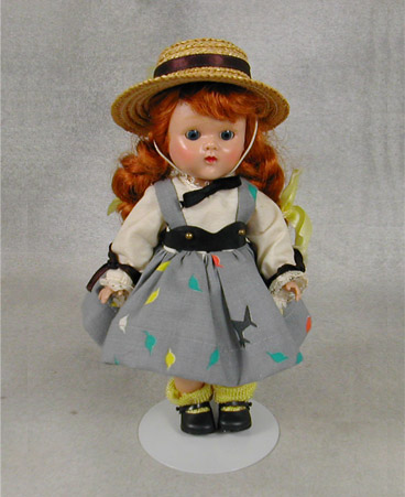 Ginny 1954 Painted Lash Walker Tiny Miss factory dressed, high color, working eyes $275.00