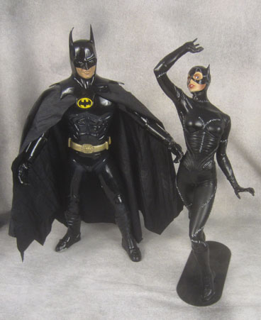 Batman and Catwoman professional made store display models $100.00 pair
