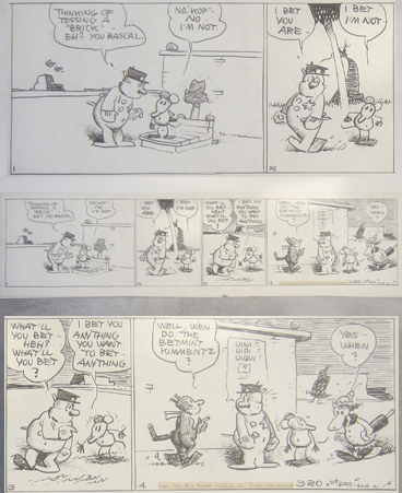 Krazy Kat daily comic strips