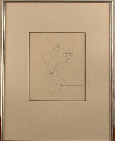 Hans Bellmer etching and burin 'Epure Reptilique'