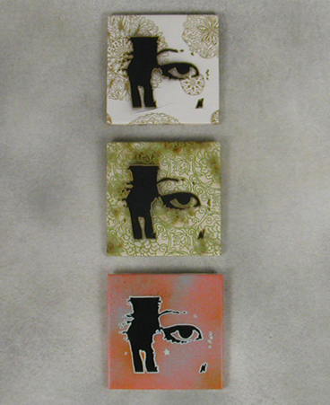 Mixed media on tiles by CBeauty