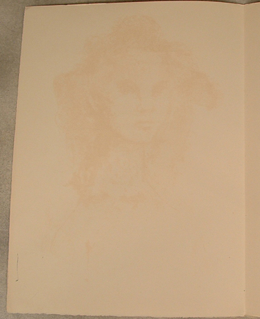 Original litho by Leonor Fini on menu