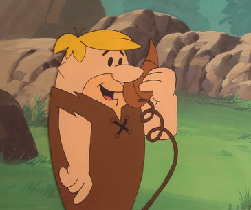 Barney on phone cel
