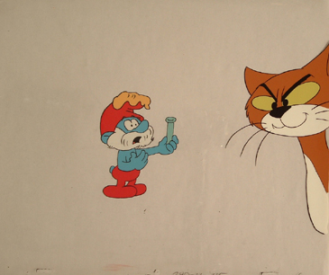 Papa Smurf and Azrael