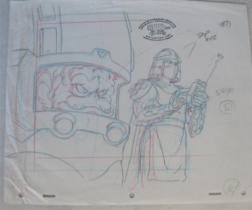 Shredder and Krang drawing