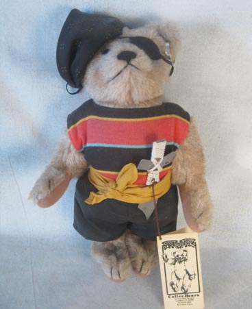 Pete the Pirate tan pirate teddy bear