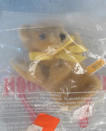 Merrythought small tan bear puppet