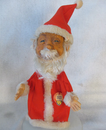 1950s rubber face Santa puppet