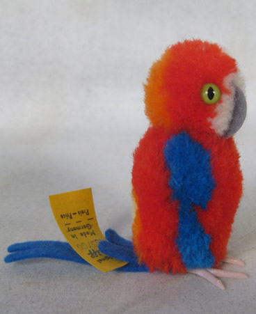 Red and blue woolie parrot