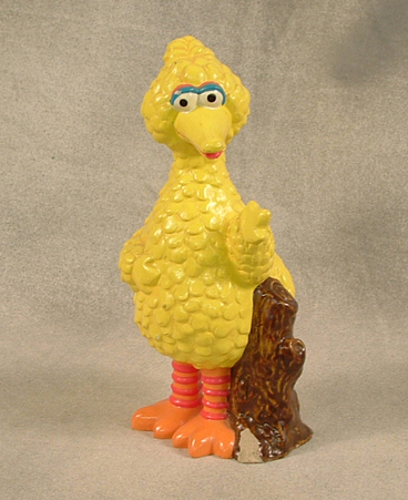 Ceramic Big Bird with tree stump