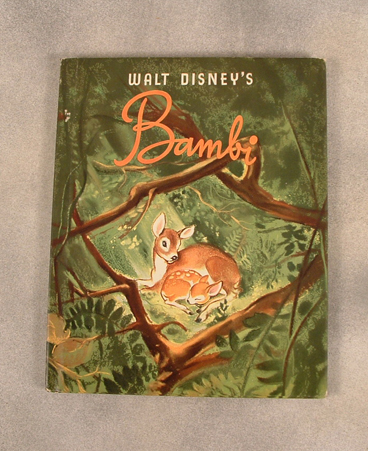 1941 Bambi with 4 page picture gallery from Simon & Schuster and Walt Disney Productions, hard cover with near mint jacket $90.00