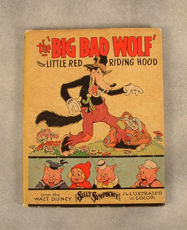 1934 The 'Big Bad Wolf' and Little Red Riding Hood from Blue Ribbon Books and Walt Disney Entertainment, hard cover with jacket $350.00
