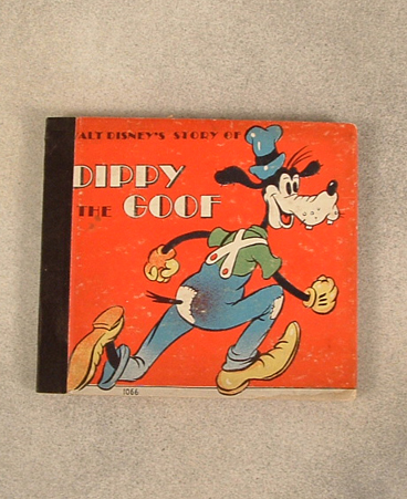 1938 Dippy the Goof from Whitman Publishing and Walt Disney Entertainment, board cover $60.00