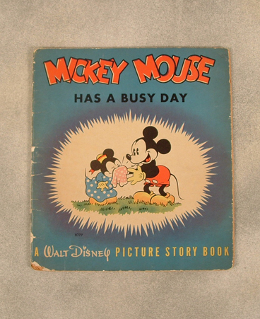 1937 Mickey Mouse has a Busy Day from Whitman Publishing and Walt Disney Entertainment, soft cover $42.00