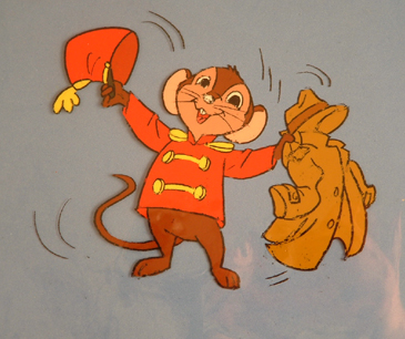 Dumbo's Timothy mouse from a 1960s TV production. 4" x 5.25" Cel size. $295.00