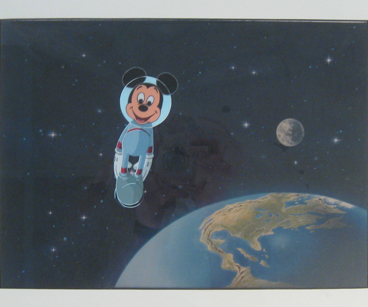 Mickey in space suit. Mike Royer graphite and full color pencil. $275.00