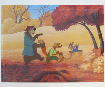 Song of the South Br'er Rabbit production cel with graphite background. $3200.00