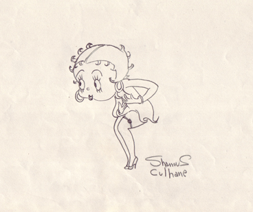 1984 Shamus Culhane Betty Boop graphite $600.00