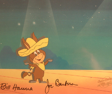 Baba Looey from the 50th anniversary episode. 4.5" x 3" cel size on stage. Production cel, signed and matted. $495.00