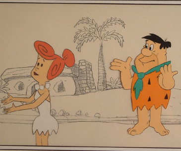 Fred & Wilma 5" x 6" cel size. Matted. $395.00