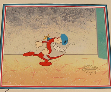 Stimpy production cel. Mat signed by Billy West $300.00