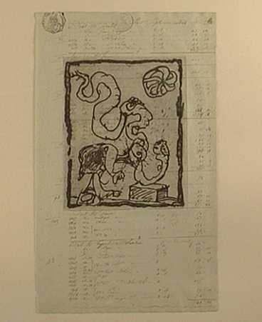 Pair of Engravings on Ledger Paper Pierre Alechinsky Framed $1600.00