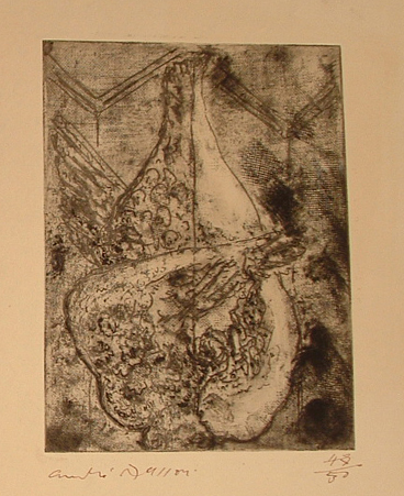 Andre Masson hand signed etching from Nocturnal Notebook $1200.00