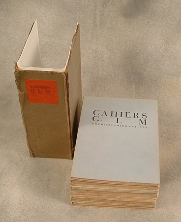 Cahiers G. L. M. contains multiple artist $4500.00