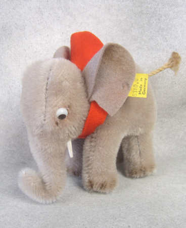 1950-58 5310,0 Steiff Elephant, mohair, no chest tag. $65.00