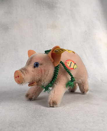 1970s 3970/10 Steiff Mini Jolanthe Pig, Mohair, all tags. $45.00