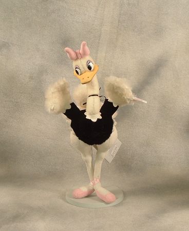 Steiff Madame Upanova Ostrich from Fantasia 2000 set limited to one year production. Sequentially numbered. $375.00