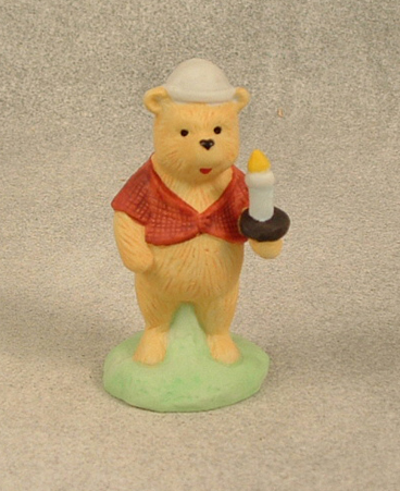 Winnie the Pooh with candle $6.00
