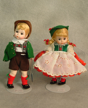 Madame Alexander 8" MIB Austrian Boy and Girl pair
