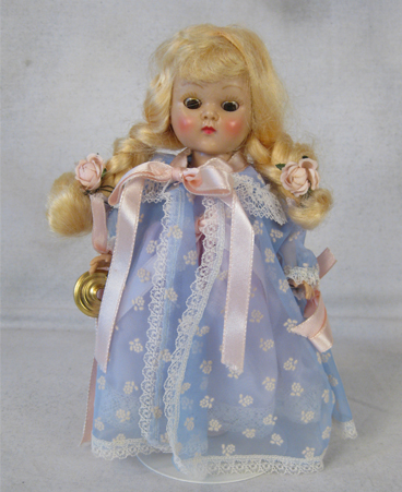 1955 Painted Lash Walker #62 Bridal Trousseau rare brown-eyed blonde with candlestick.