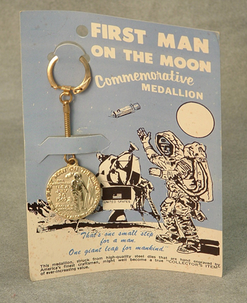 First Man on the Moon Commemorative Medallion $13