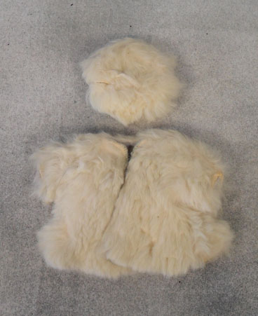 Ginny rabbit fur coat & hat