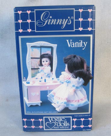 Ginny vanity in original box, plastic