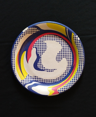 Lichtenstein-designed paper plate